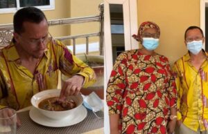 Australian High Commissioner causes stir after eating fufu with left hand