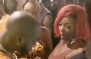 Davido and Efya hanging together Davido and Efya