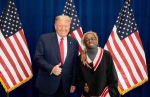 Lil Wayne meets Donald Trump President Donald Trump and rapper Lil Wayne