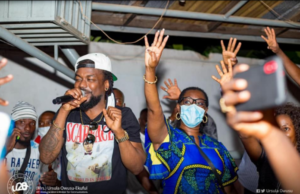 Samini urges all all creative industry players to vote for NPP Samini joins Ursula Owusu to campaign at Dansoman