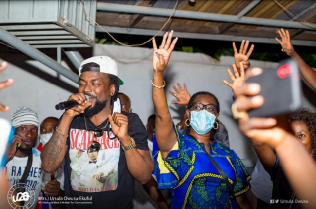Samini joins Ursula Owusu to campaign at Dansoman Samini joins Ursula Owusu to campaign at Dansoman