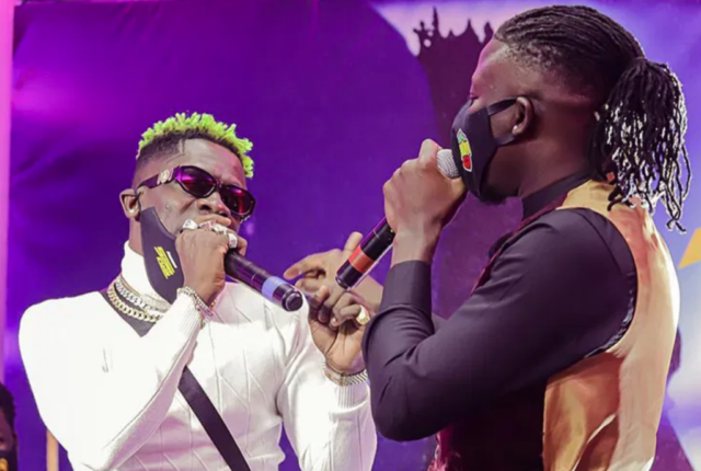 Shatta Wale and Stonebwoy during Asaase Sound Clash