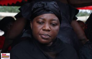 Tears as Lydia Alhassan visits murdered Mfantseman MP’s wife Widow, Mrs Ophelia Hayford.