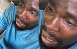 “I just wanted to see my pregnant wife” Man cries after being vandalized