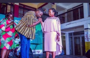 Lydia Alhassan have John Dumelo a dance battle