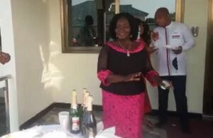 Prof. Opoku Agyemang dances on her birthday