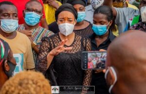 What Zanetor Agyeman-Rawlings said after visiting victims of Circle-Odawna market fire