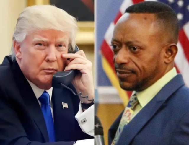 Donald Trump and Reverend Owusu Bempah