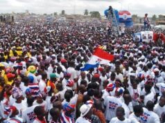 Nana B, other NPP members show dance moves at thanksgiving service