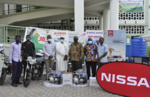 Japan Motors donates Yamaha Outboard motor, water pumps, Motorcycles towards 36th farmer’s day celebration