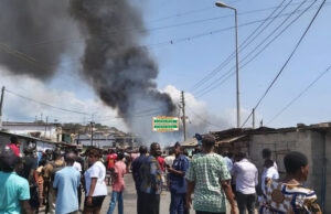 Premix fuel outlet in Cape Coast catches fire