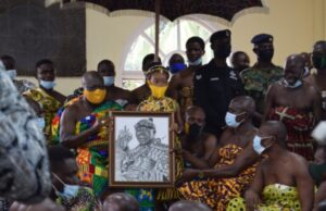 Talented 7-year-old creates a portrait of Asantehene