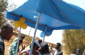 Newlyweds chauffeured on a donkey cart in Tumu