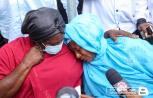 Sad moments as Jane Naana mourns with family of man shot …