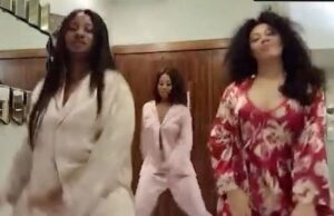 Nadia Buari and sisters show off dancing skills Nadia and sisters