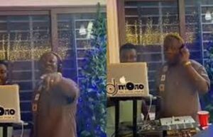 Oppong Nkrumah steals show at party as he turns DJ