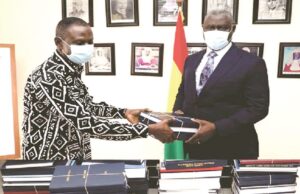 Copies of 2020 transitional handing over notes presented to Chief Justice