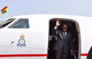 Akufo-Addo leaves Ghana for Ivory Coast, Guinea and UK