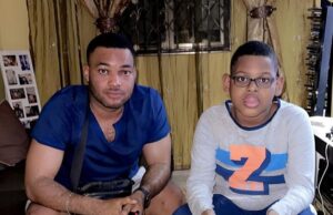 Kwadwo Safo Kantanka Jnr celebrates lookalike son