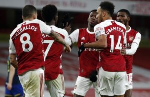 Aubameyang ends goal drought as 10-man Arsenal draw with Southampton