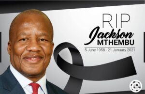 Covid-19 takes of a South African minister Jackson Mthembu