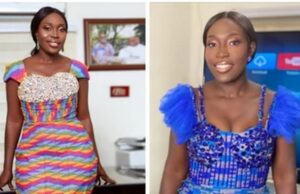 Okaikwei South MP, Dakoa Newman’s stunning outfit at the President’s inauguration