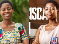 CELEBRITIES HAIL FEMALE STUDENT WHO TOOK PART IN THE NSMQ